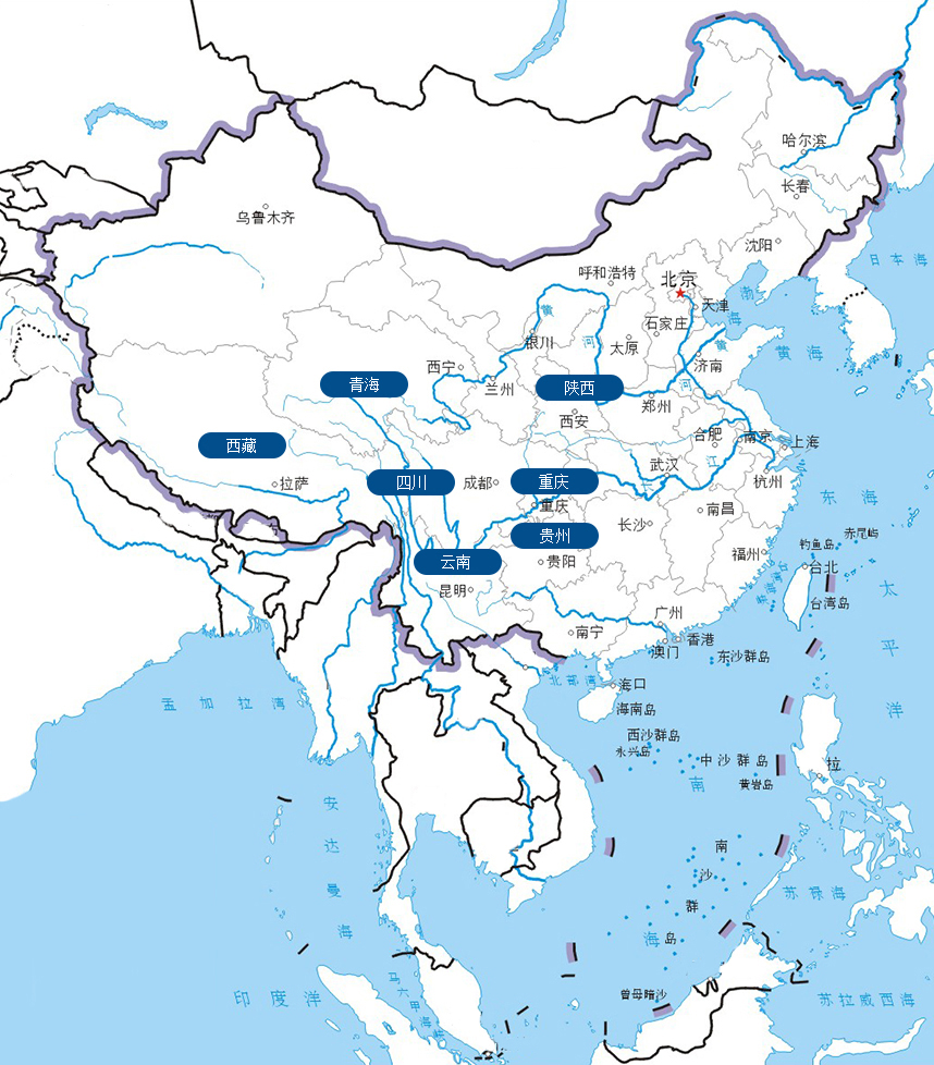 省/市/自治区基本资料中国地图分布图